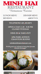 Mobile Screenshot of minhhairestaurant.com