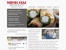 Tablet Screenshot of minhhairestaurant.com